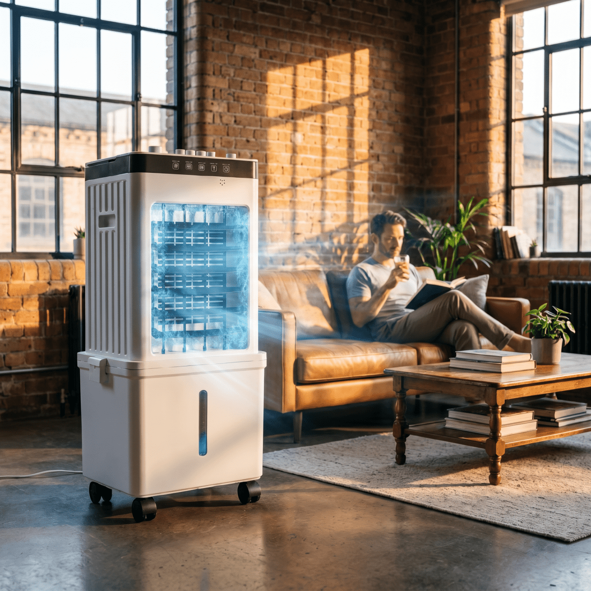 Portable 3-in-1 Air Cooler Fan — Ice Cooling, No Exhaust Hose 9