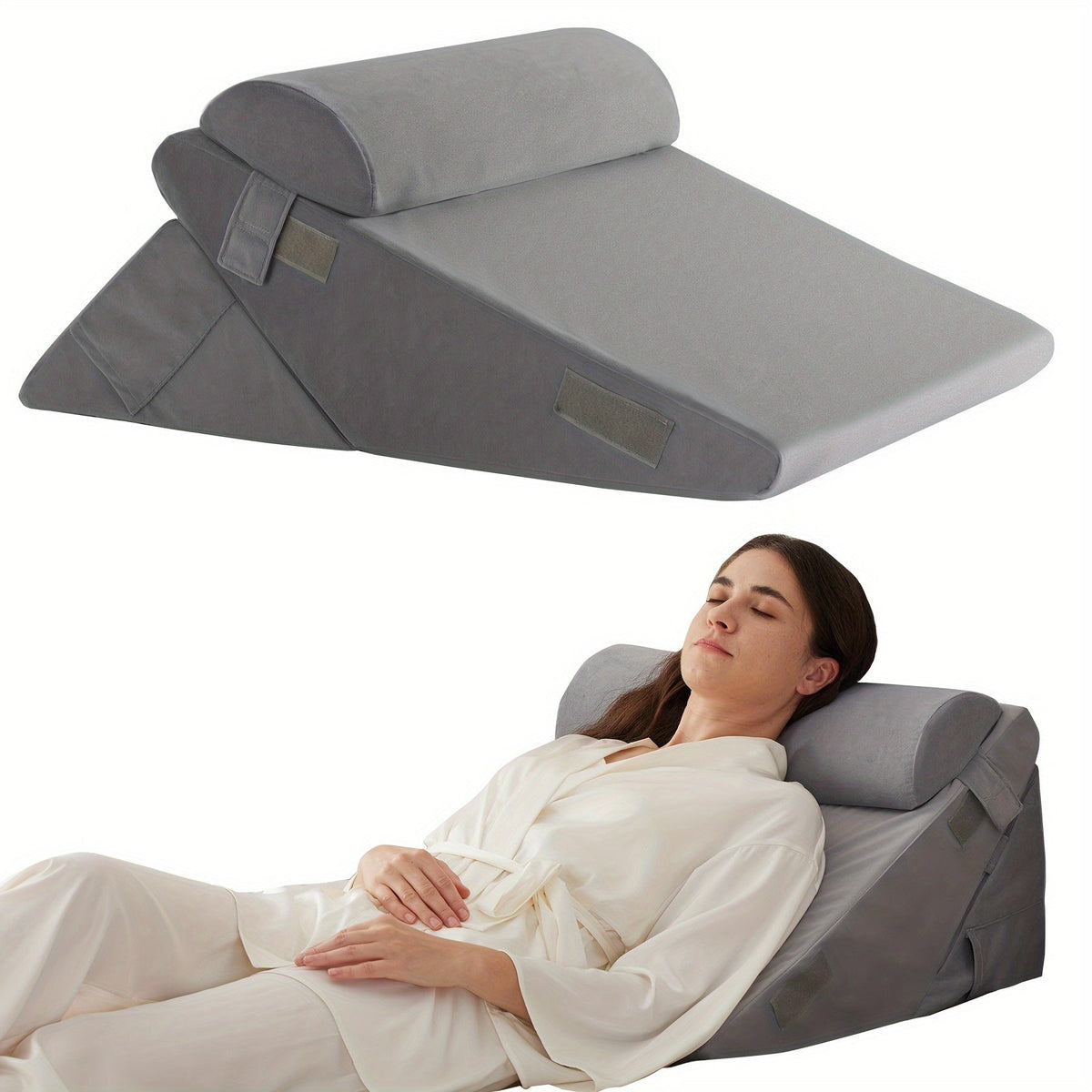 7-in-1 Adjustable Orthopedic Wedge Pillow — Memory Foam Support 13
