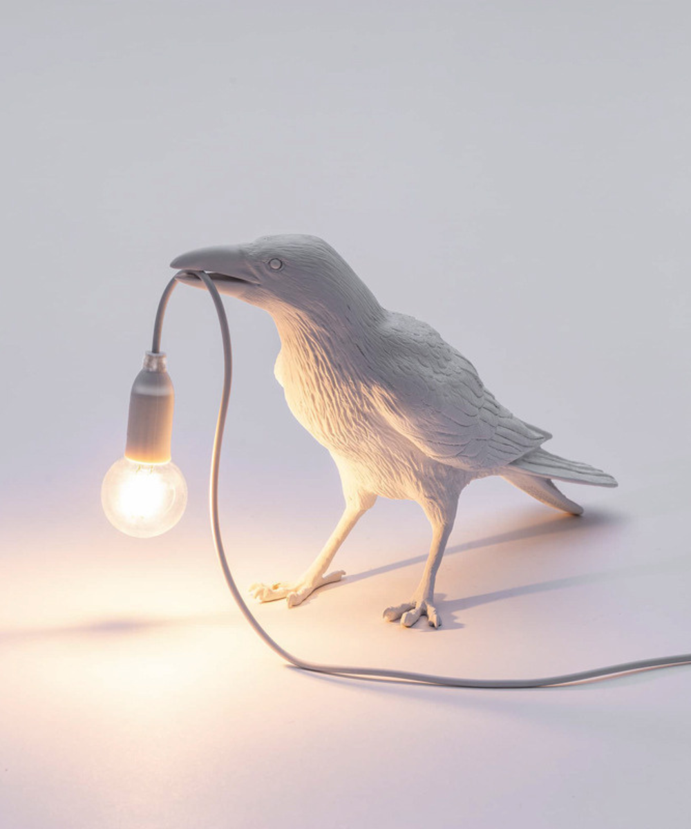 Crow Table Lamp – Decorative Bird Design Night Light E27 5