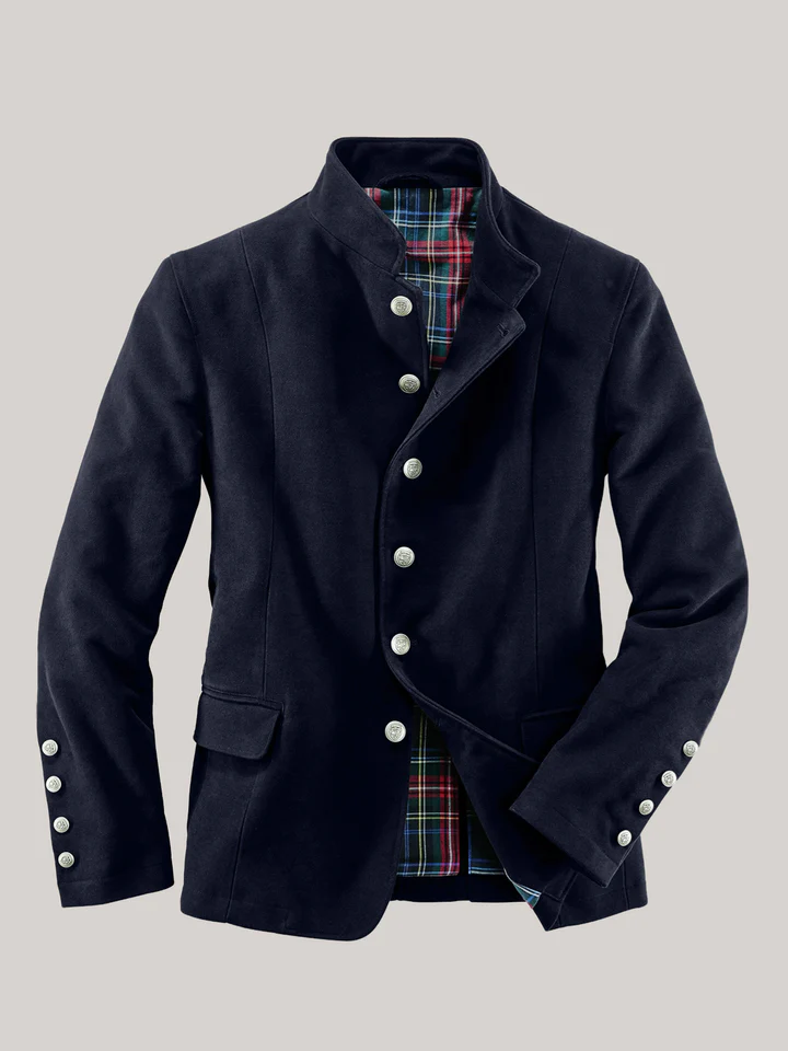 Men's Slim Fit Velvet Blazer — Formal Evening Jacket 4
