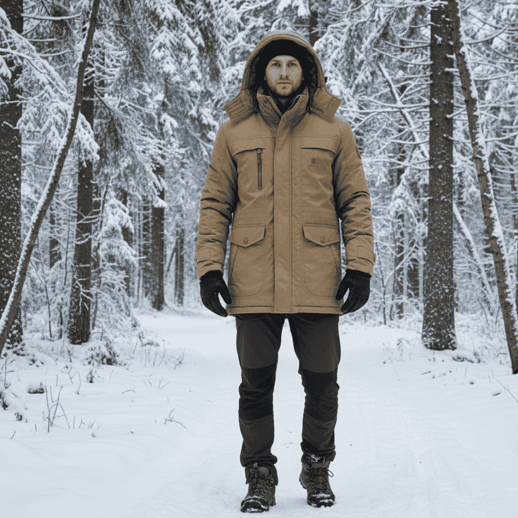 Women's Windproof Padded Parka — Fleece Lined Mid-Length Coat 12