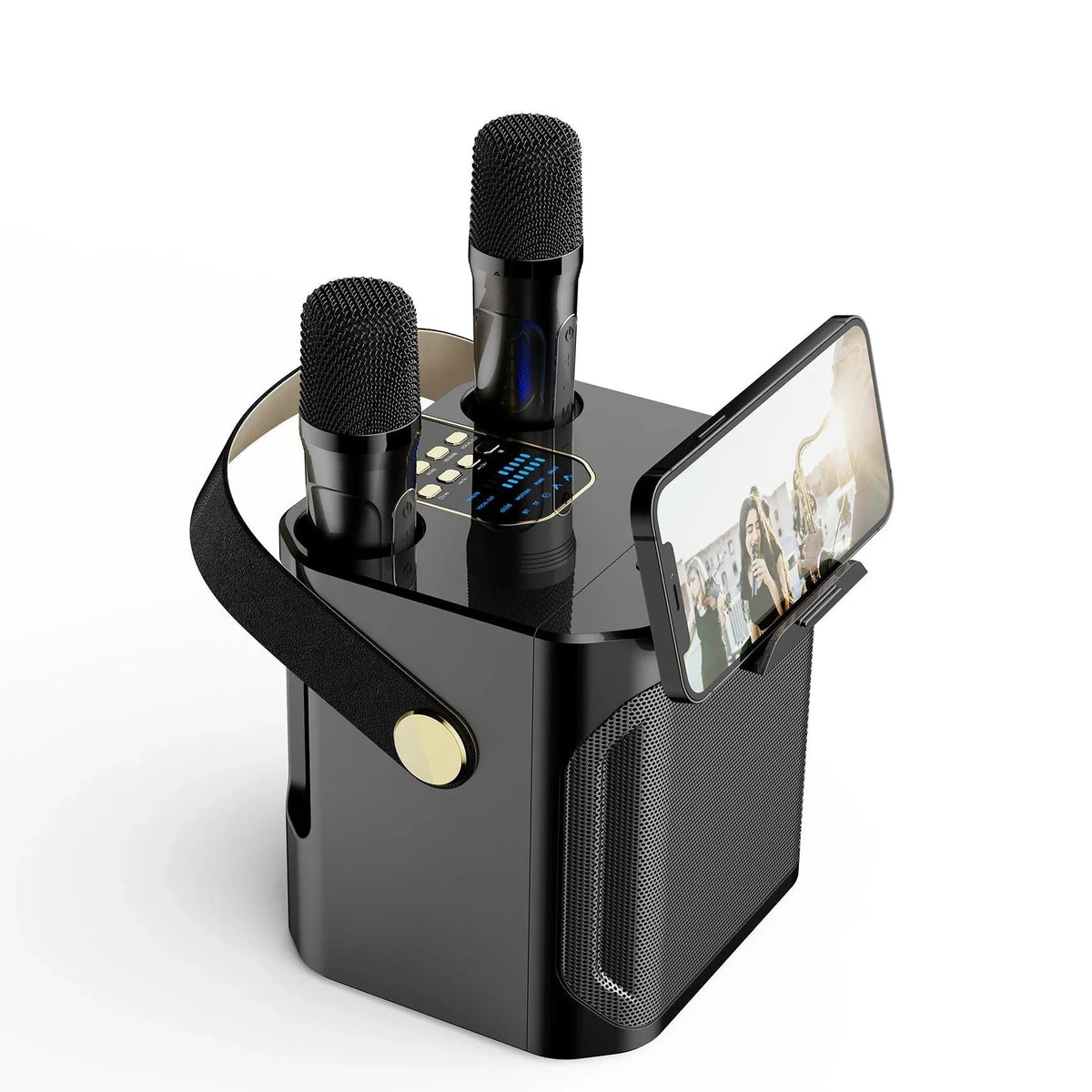 Portable Karaoke Speaker — Dual Wireless Mics & 360° Sound 6