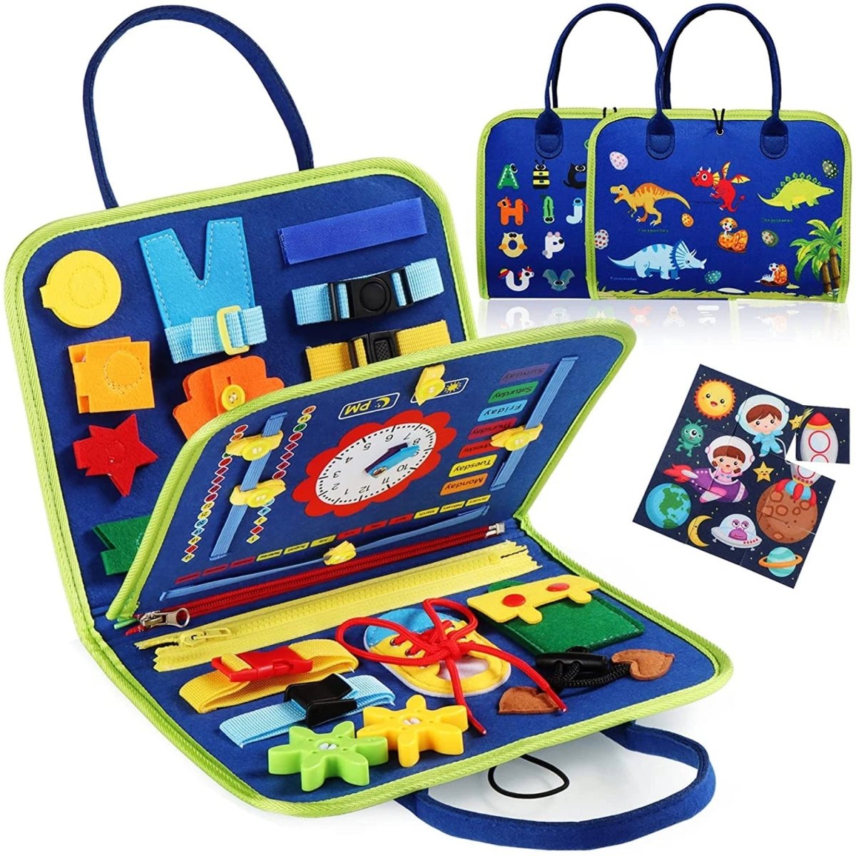 Montessori Toys Wooden Activity Board — 15 Sensory Activities 12