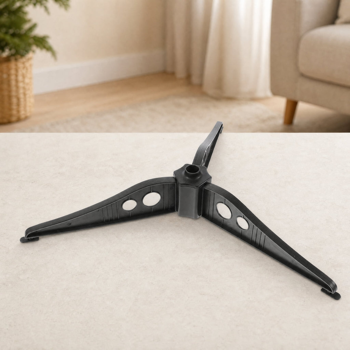 Plastic Tripod Christmas Tree Stand — 2 Sizes, Black 9