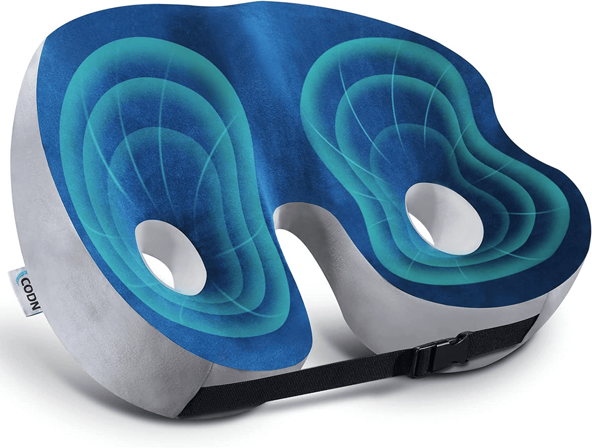 Memory Foam Seat Cushion — Sit Bone & Coccyx Pain Relief 17