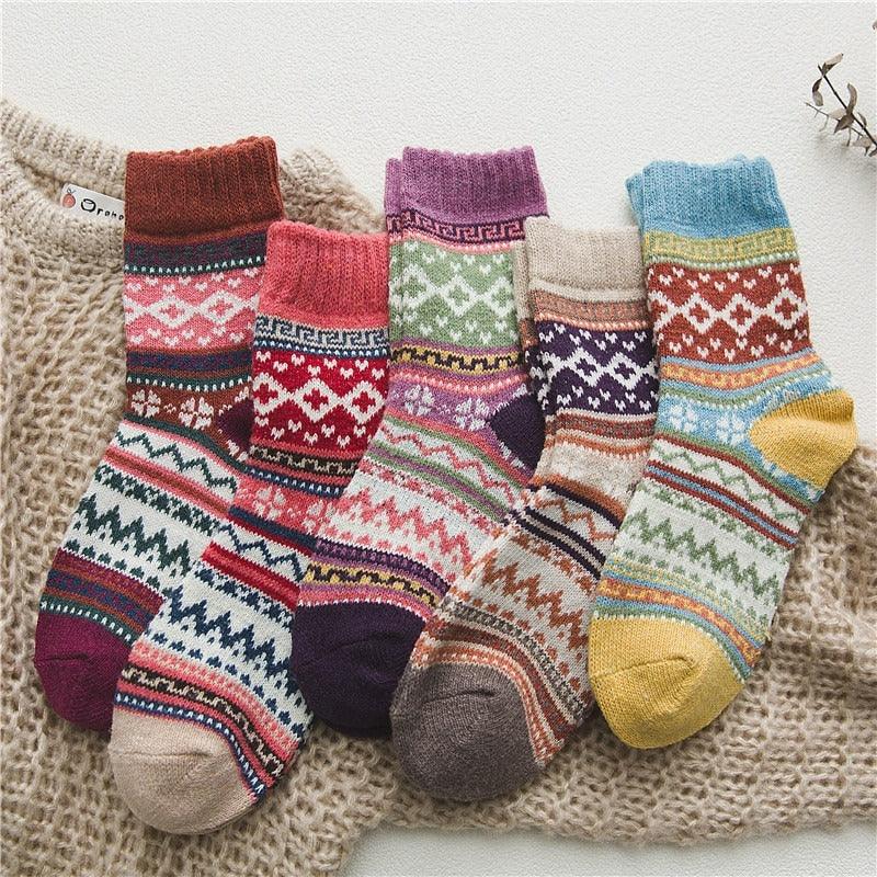 Nordic Winter Socks — Scandinavian Wool Blend, 5 Pairs 13