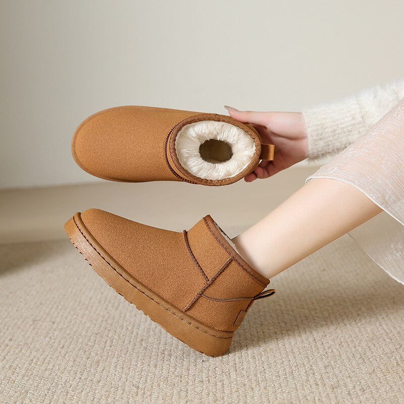 Ankle Boots Women — Fur-Lined Winter Boot with Side Zip 11