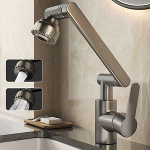 AquaFlex kitchen faucet with 360 degree swivel spray arm