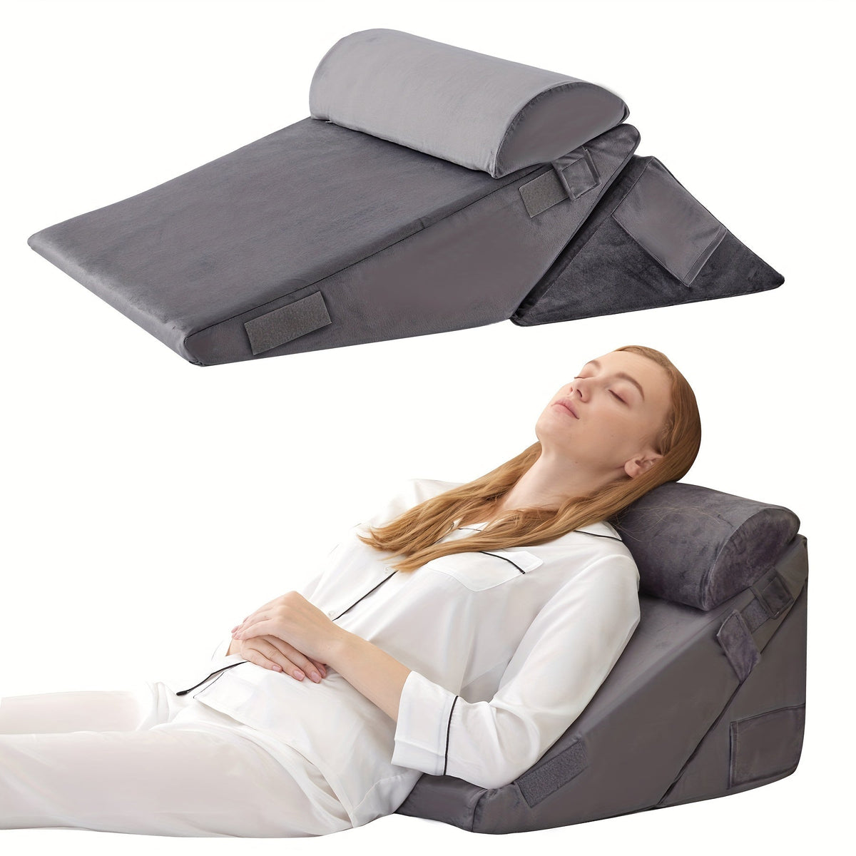 7-in-1 Adjustable Orthopedic Wedge Pillow — Memory Foam Support 10