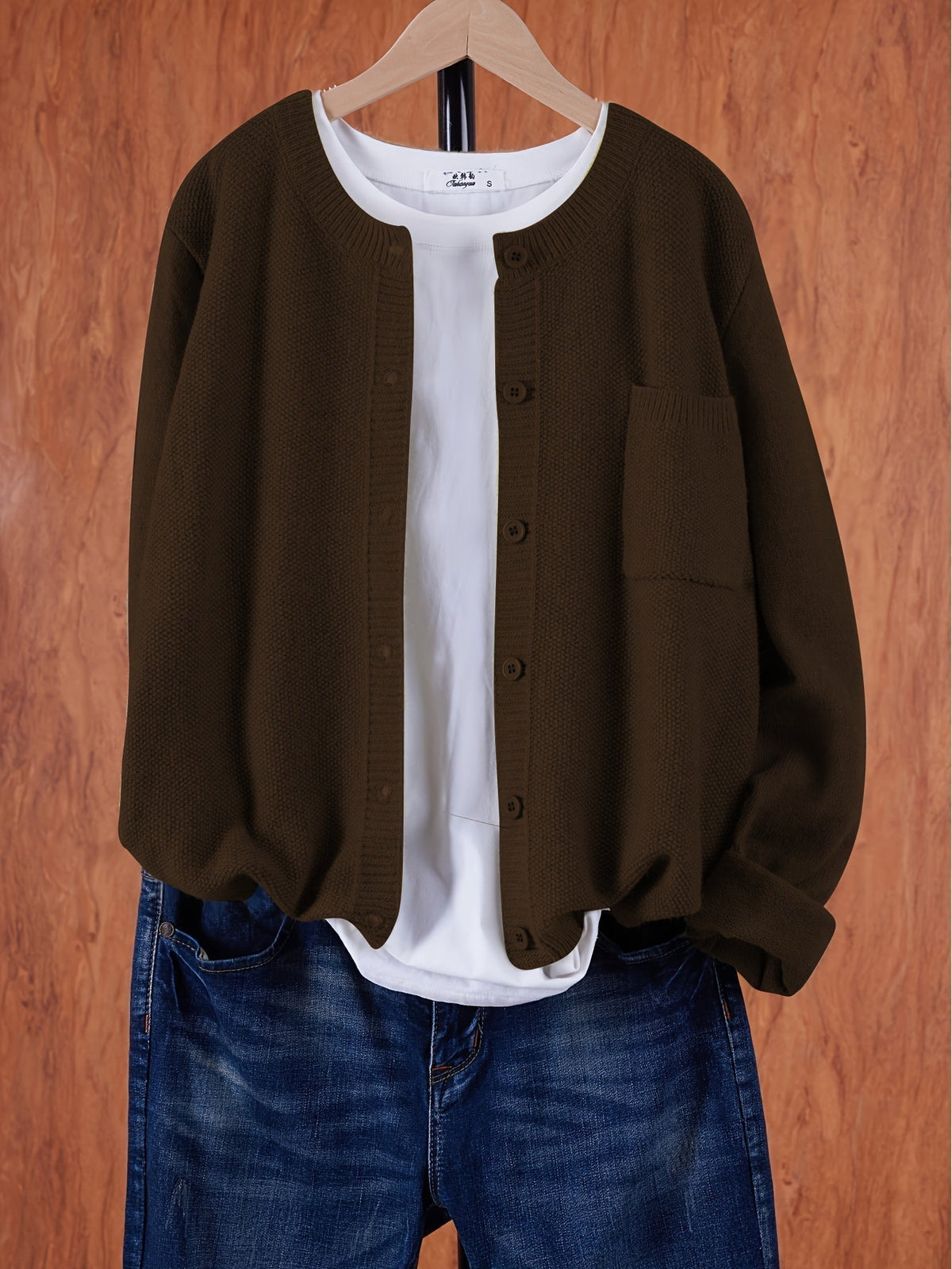 Women's Relaxed Open-Front Knit Cardigan Sweater 12