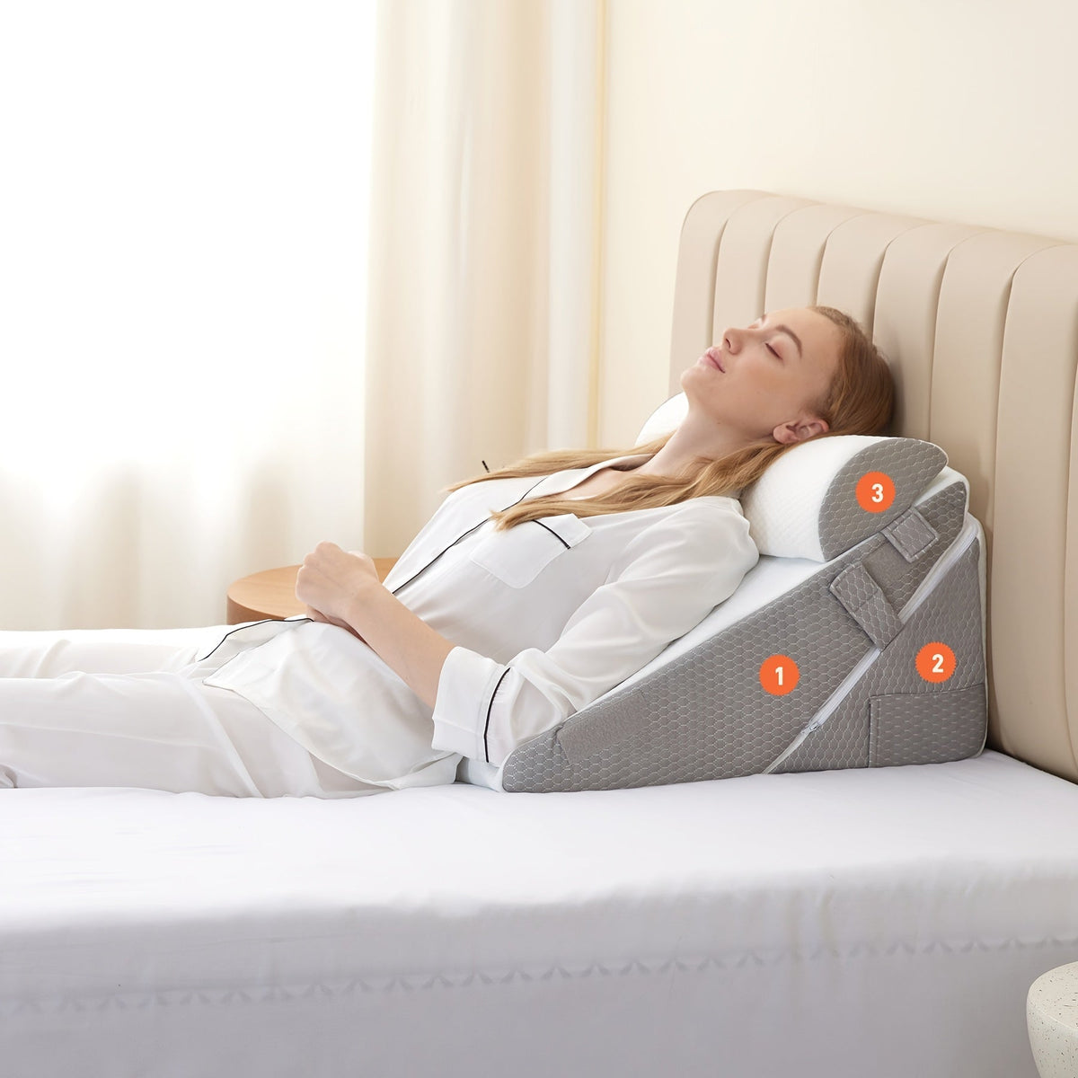 7-in-1 Adjustable Orthopedic Wedge Pillow — Memory Foam Support 2