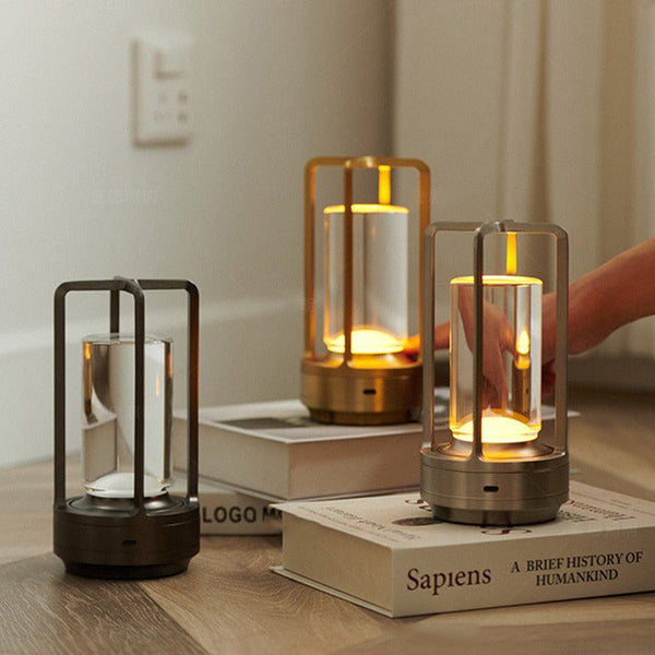 Arkyn Nordic Rechargeable Table Lamp — Touch Dimmer & USB 1