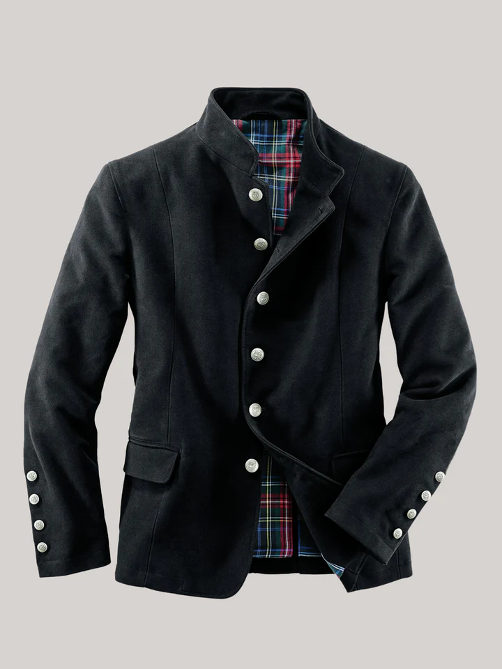 Men's Slim Fit Velvet Blazer — Formal Evening Jacket 3