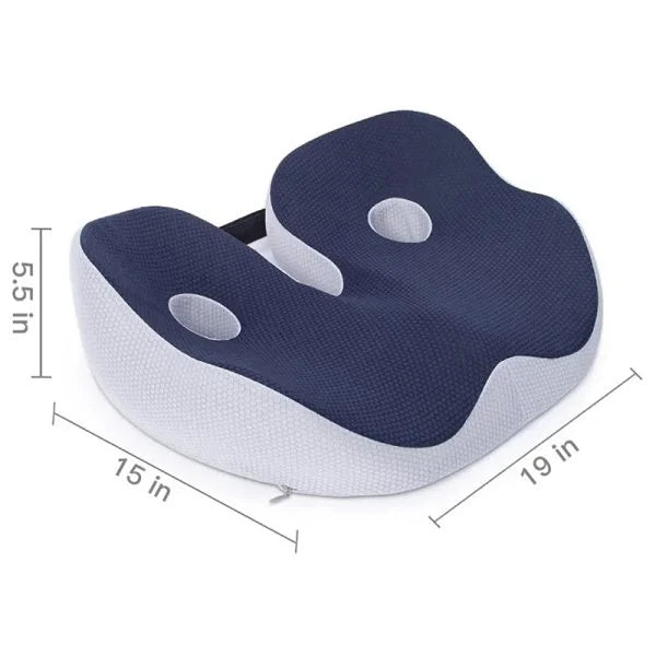 Memory Foam Seat Cushion — Sit Bone & Coccyx Pain Relief 11