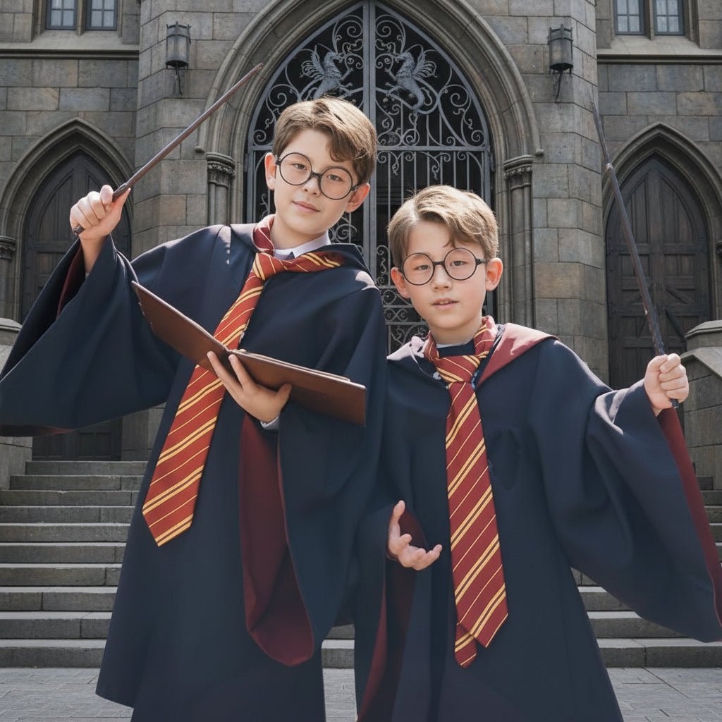 Complete Wizard Costume Set — Kids & Adults House Robe 11