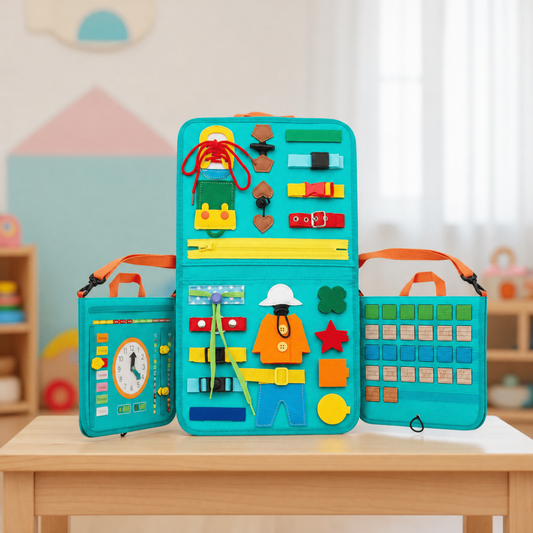 Montessori Toys Wooden Activity Board — 15 Sensory Activities 1