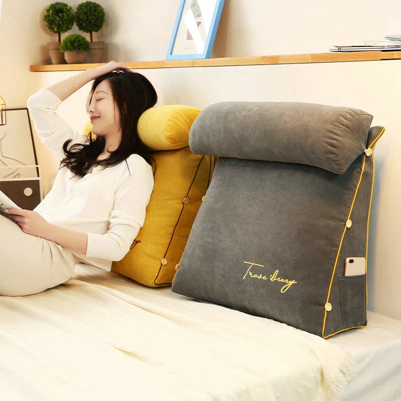 Ergonomic Wedge Back Support Pillow — Lumbar & Neck Relief 2
