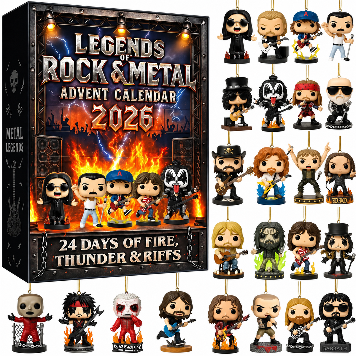 Rock Legends 2026 Advent Calendar — 24 Collectible Figurines 2