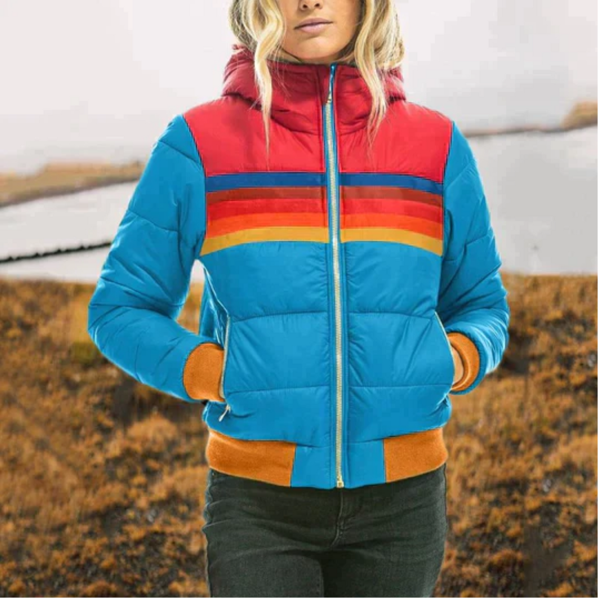 Women's Quilted Puffer Jacket — Warm Windproof Winter Coat 2