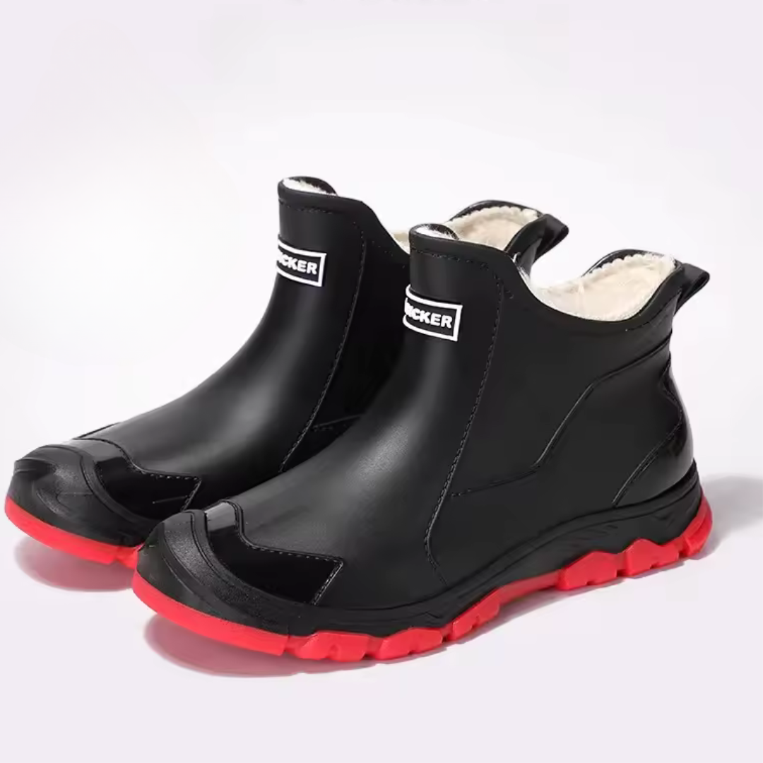 Waterproof Rubber Pull-On Ankle Boots — Grip Sole 4