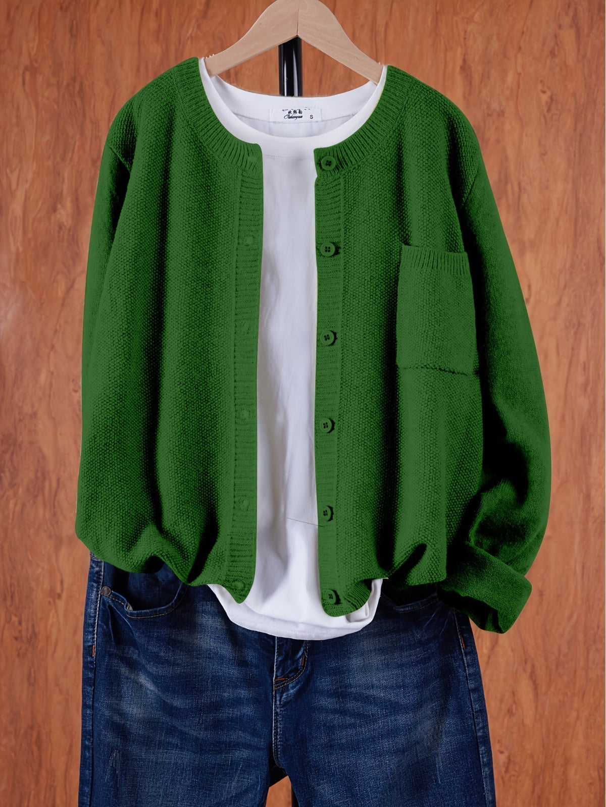 Women's Relaxed Open-Front Knit Cardigan Sweater 13