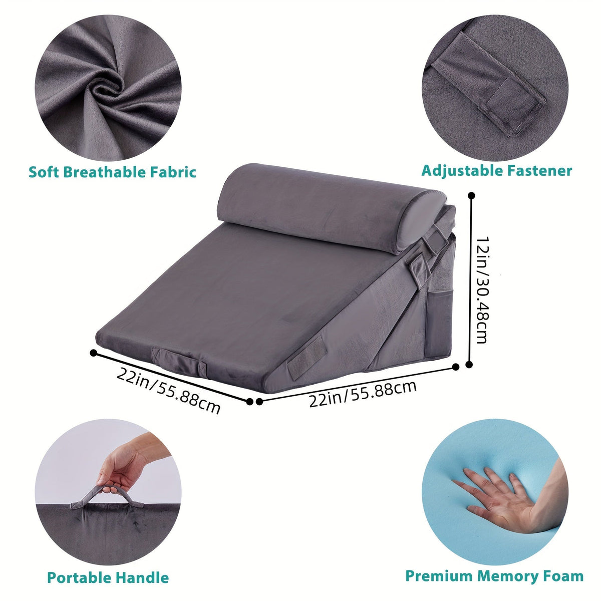 7-in-1 Adjustable Orthopedic Wedge Pillow — Memory Foam Support 7