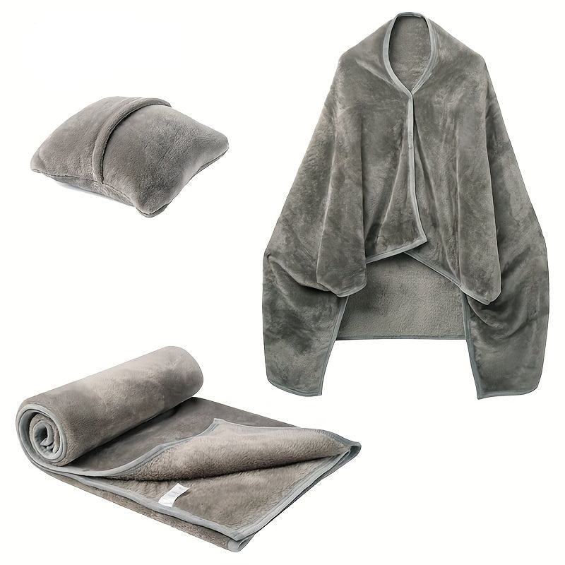 Portable Electric Heated Travel Blanket — 2-in-1 Cushion 1