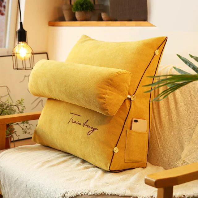 Ergonomic Wedge Back Support Pillow — Lumbar & Neck Relief 3