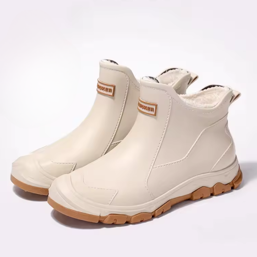 Waterproof Rubber Pull-On Ankle Boots — Grip Sole 5