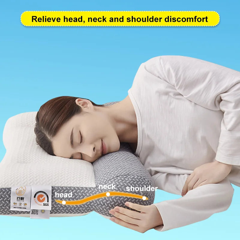 Orthopedic Cervical Neck Pillow — Memory Foam Sleep Support 3