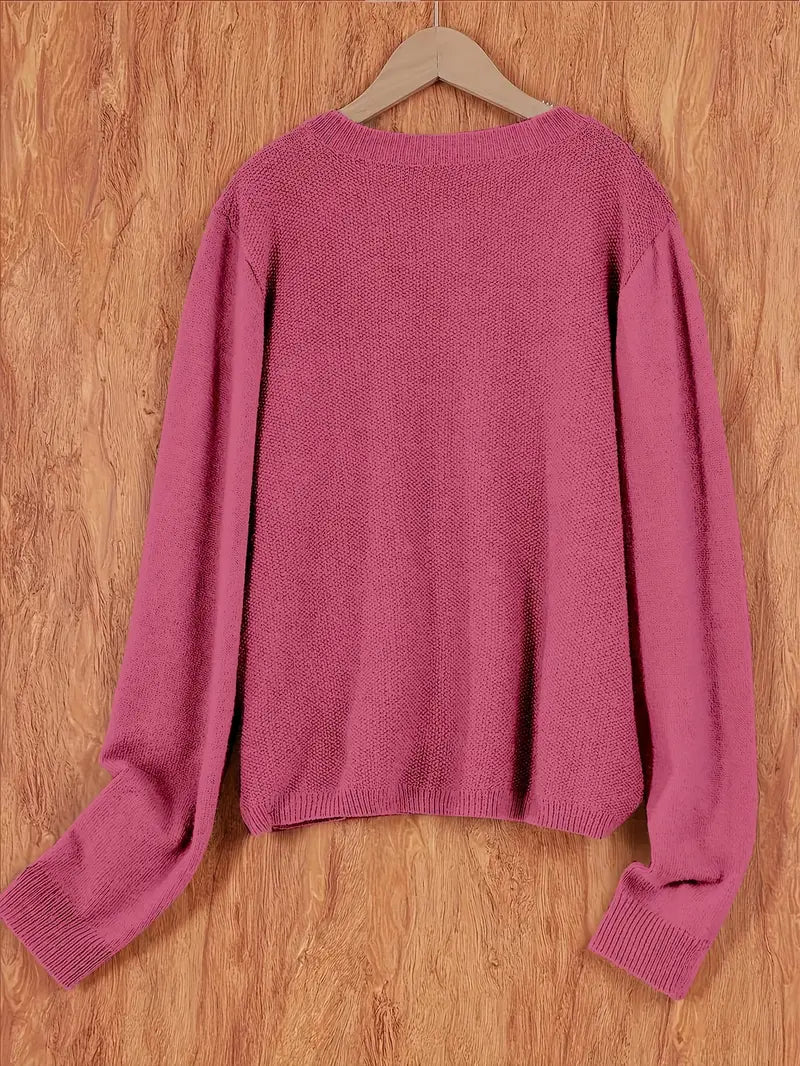 Women's Relaxed Open-Front Knit Cardigan Sweater 7