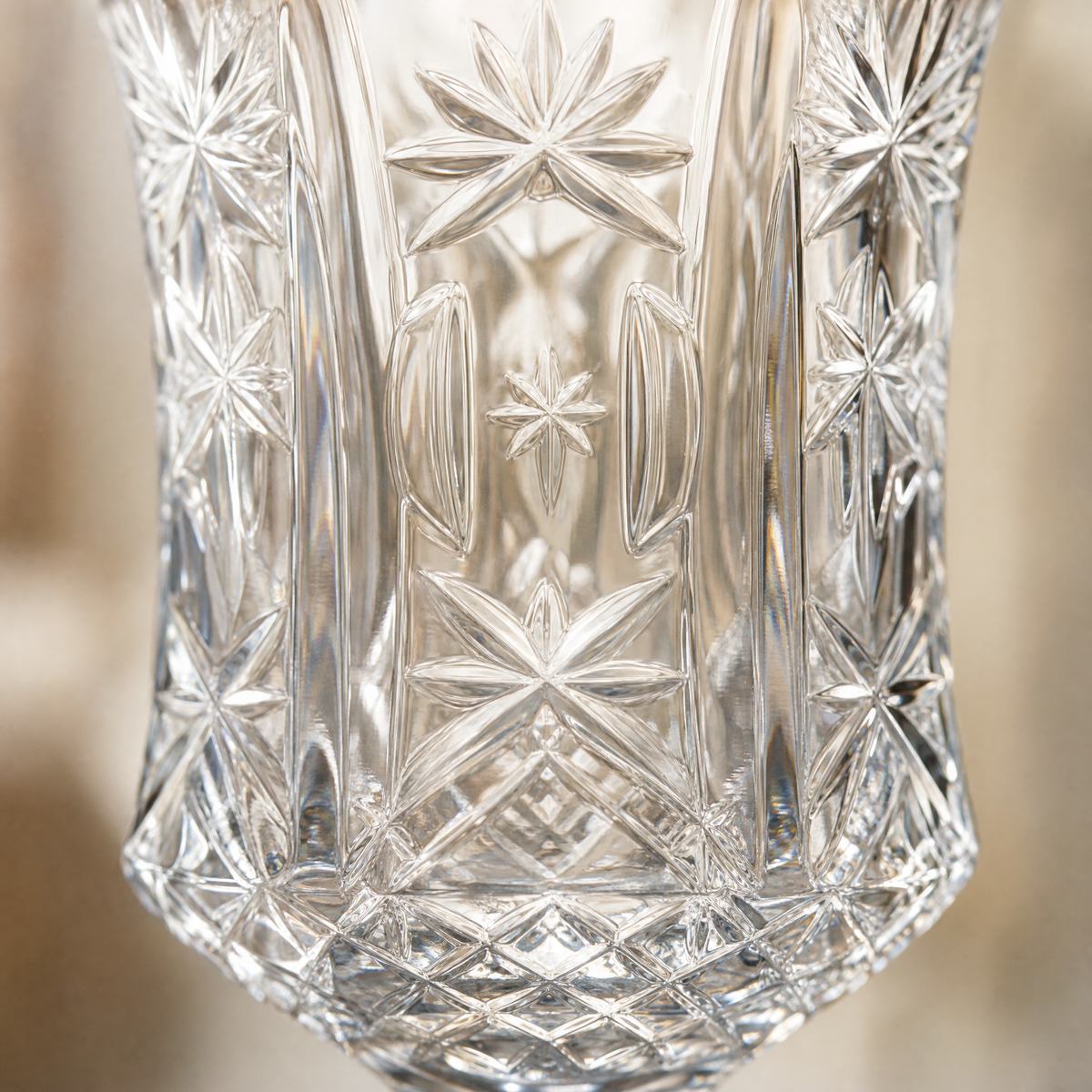 Champagne Glass Vintage Engraved Crystal Pattern — 50 or 100 ml 5