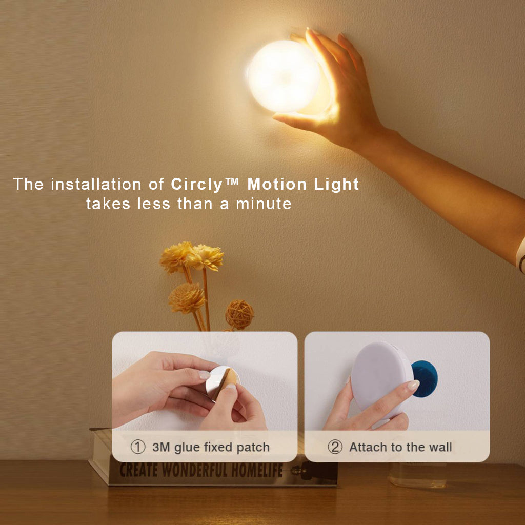 Circly Motion Light — Wireless Magnetic Motion Sensor LED 5