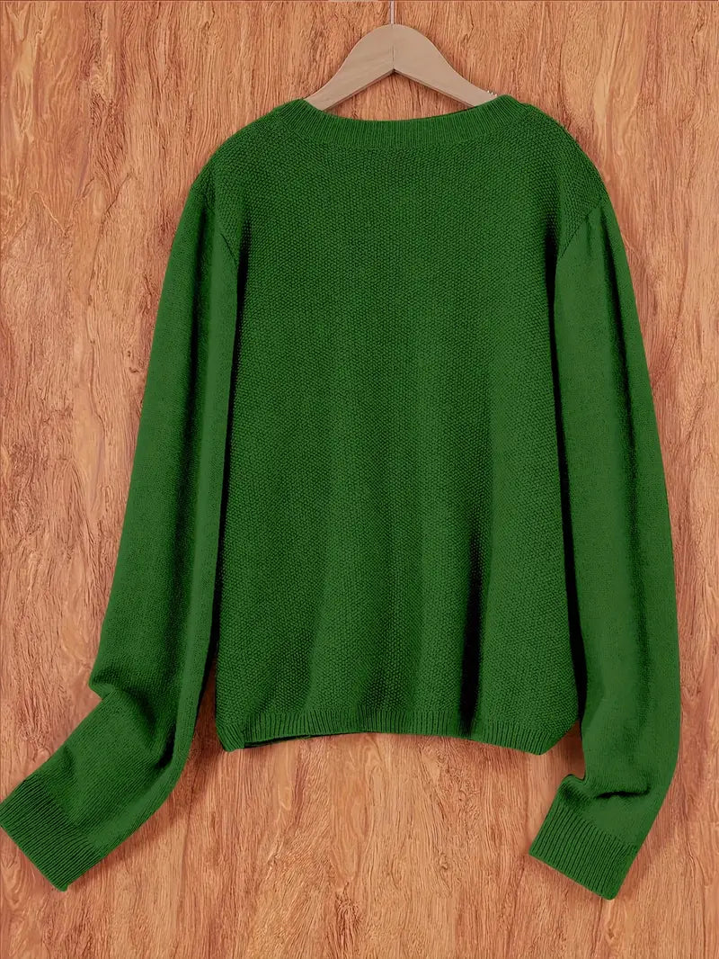 Women's Relaxed Open-Front Knit Cardigan Sweater 5