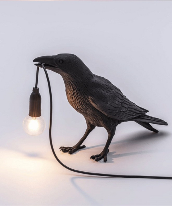 Crow Table Lamp – Decorative Bird Design Night Light E27 1