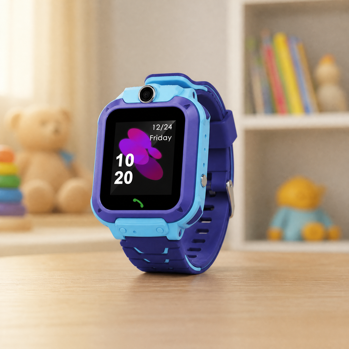 Kids Smartwatch with GPS Tracking & SOS Button — Blue or Pink 1