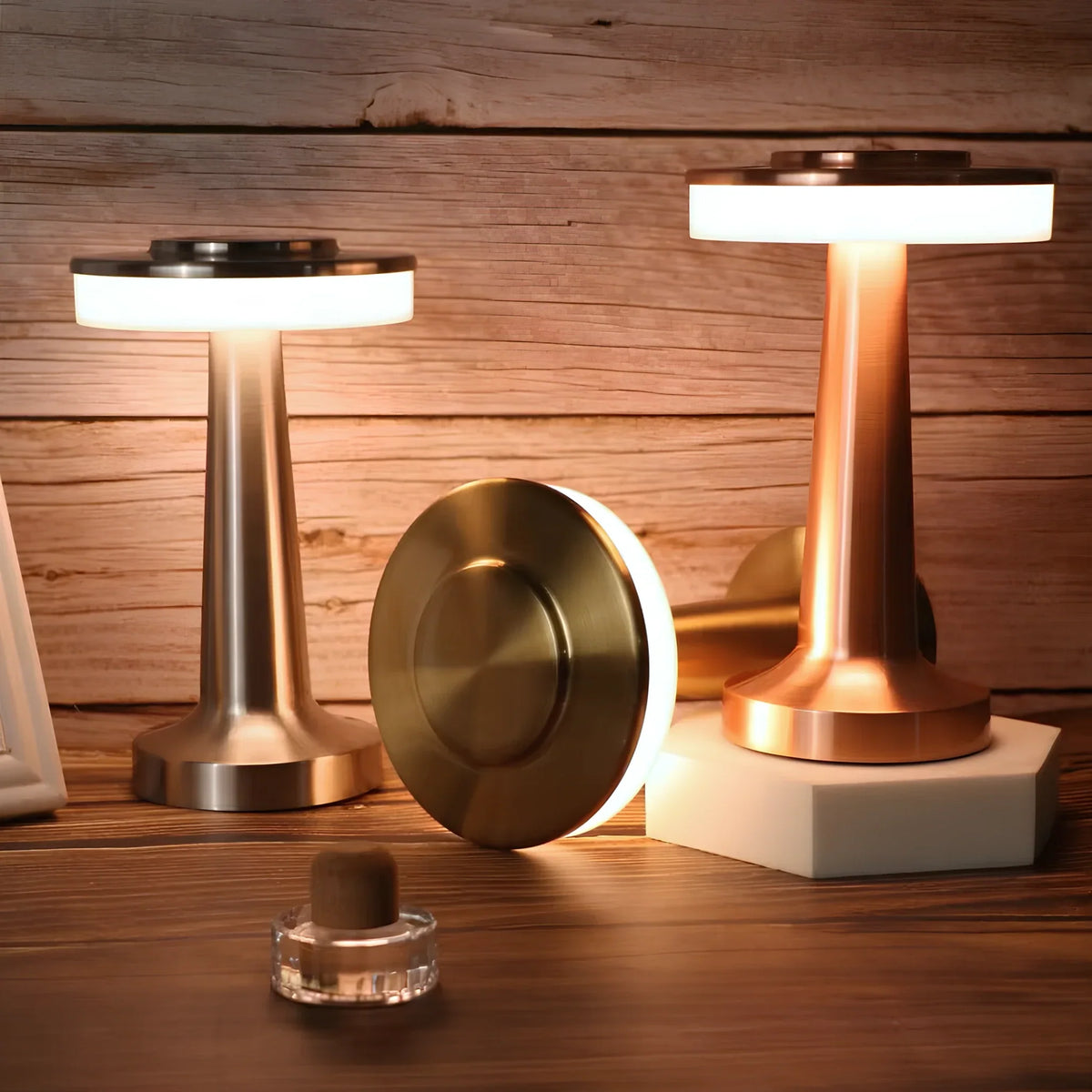 Portable Dimmable Retro Table Lamp — Cordless LED USB-C 12