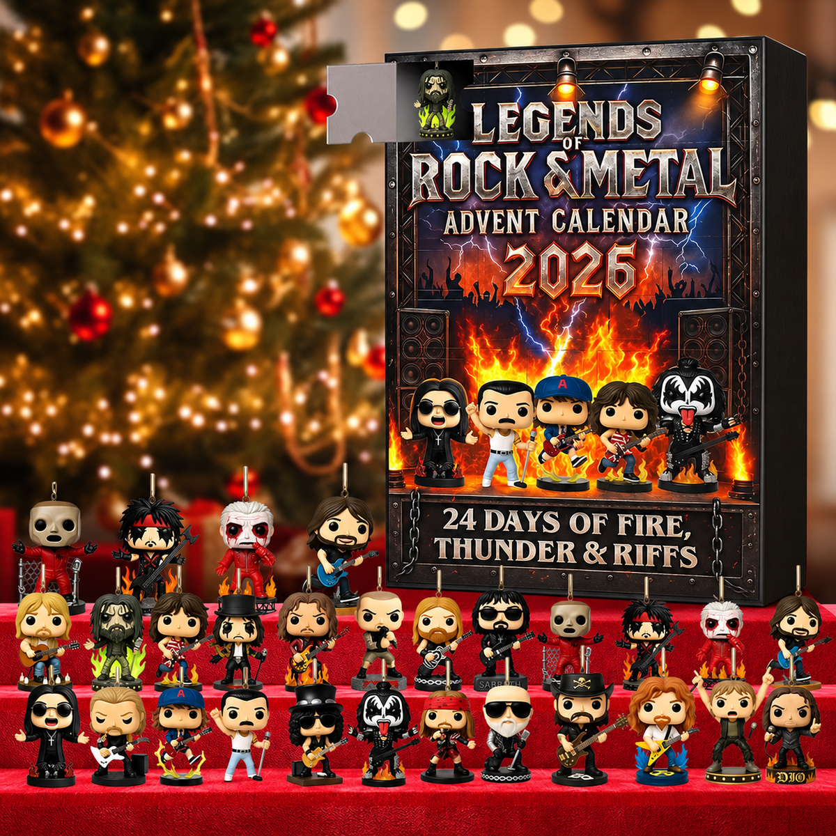 Rock Legends 2026 Advent Calendar — 24 Collectible Figurines 3