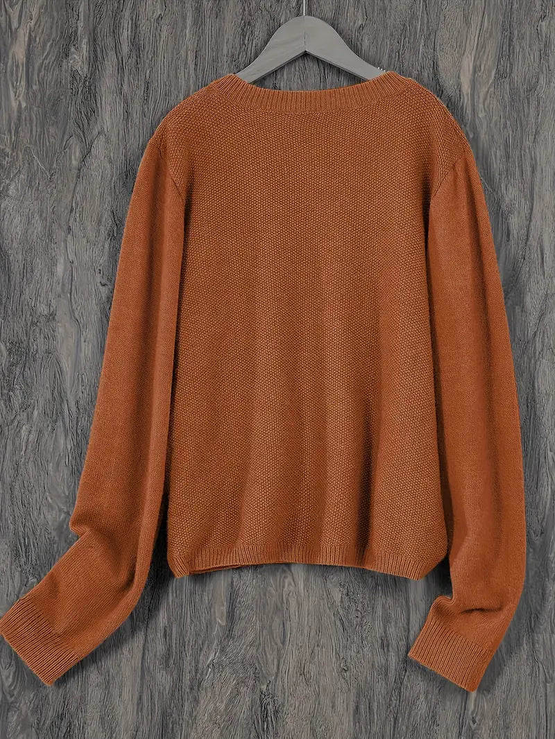Women's Relaxed Open-Front Knit Cardigan Sweater 9