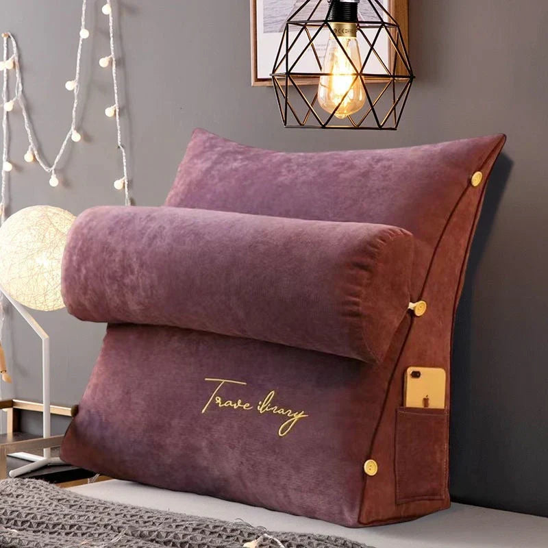 Ergonomic Wedge Back Support Pillow — Lumbar & Neck Relief 1