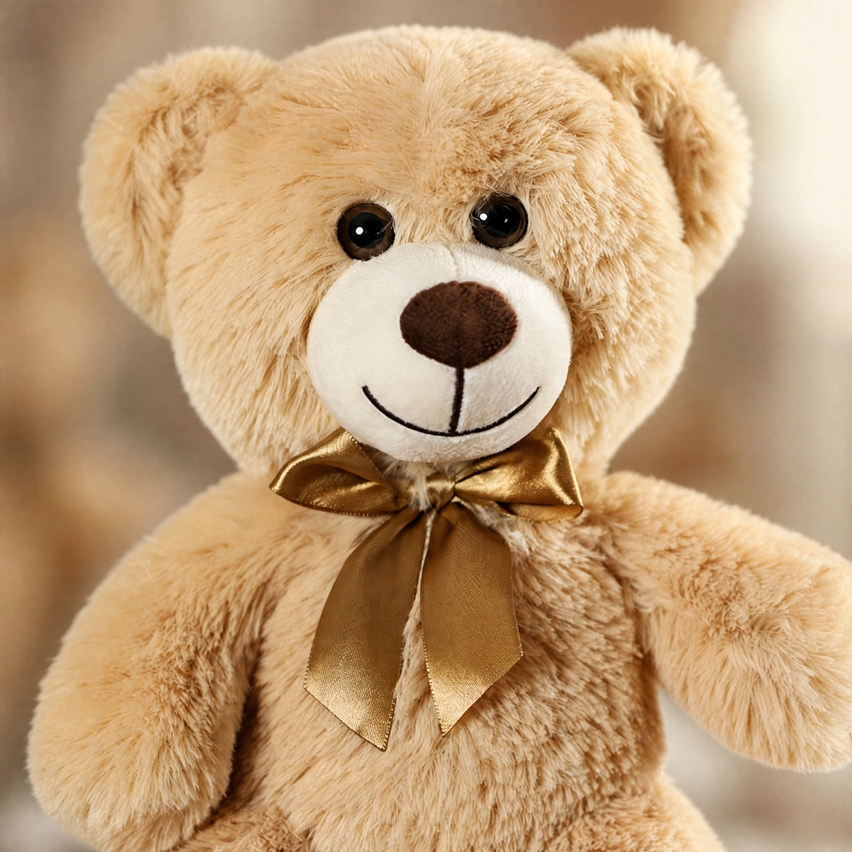 Teddy Bear Plush Toy with Satin Bow — 25–30 cm Soft Gift 5