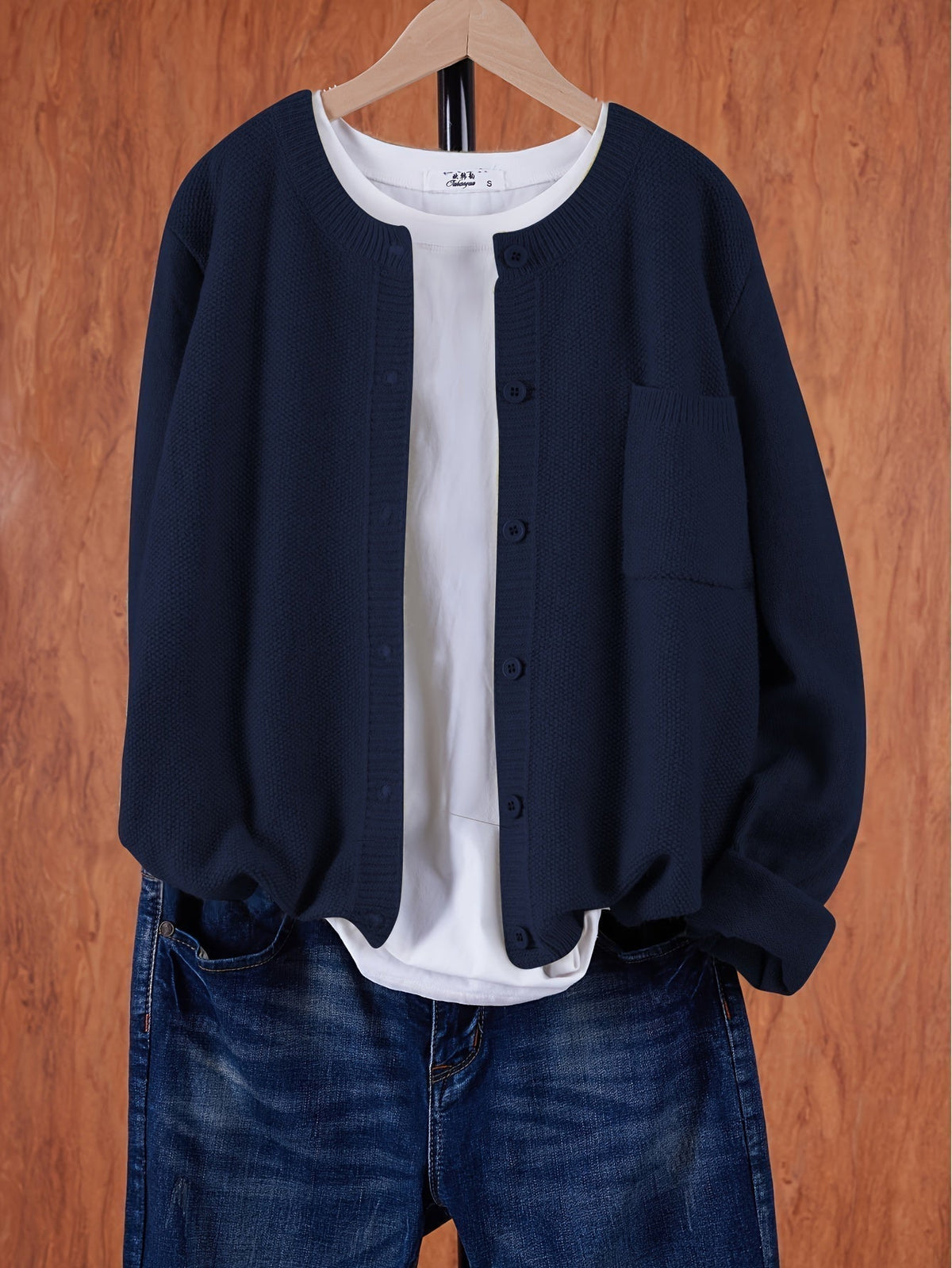 Women's Relaxed Open-Front Knit Cardigan Sweater 17