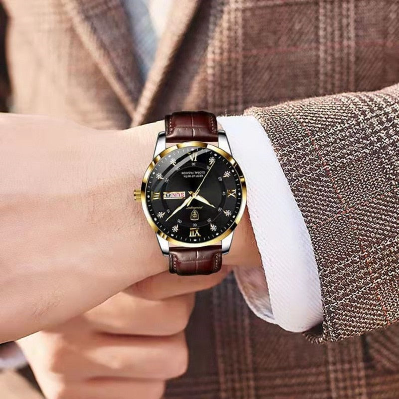 Men's Luminous Waterproof Quartz Watch — Stainless Steel Case 2