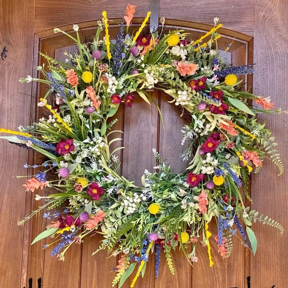 Artificial Flower Wreath – Indoor & Outdoor Door Decor 2