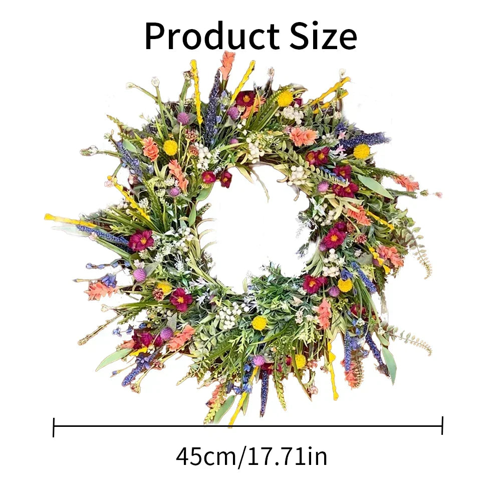 Artificial Flower Wreath – Indoor & Outdoor Door Decor 6