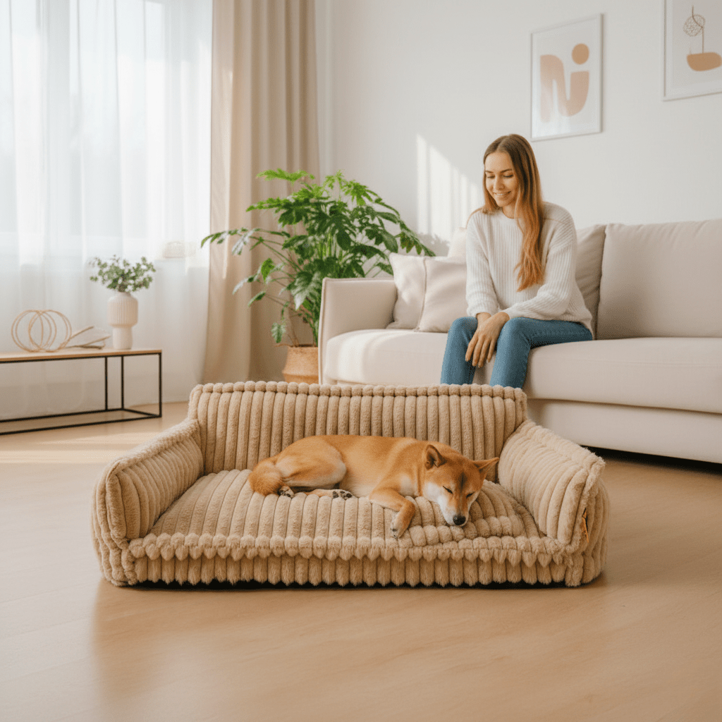 Orthopedic Memory Foam Dog Sofa Bed — Washable Cover 3