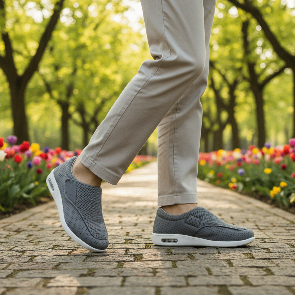 Extra Wide Memory Foam Diabetic Shoes for Swollen Feet 2