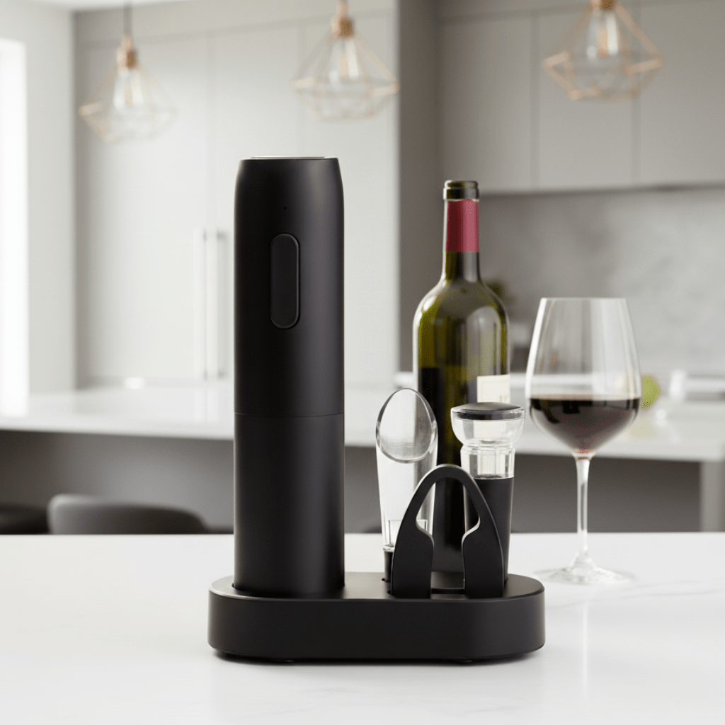 Electric Wine Opener 4-in-1 Rechargeable USB Set — 80 Bottles 2