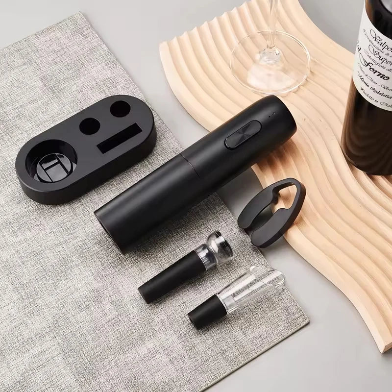 Electric Wine Opener 4-in-1 Rechargeable USB Set — 80 Bottles 3