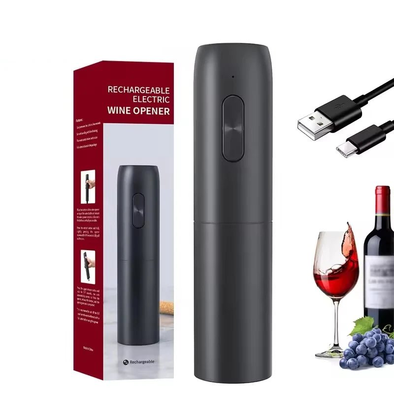 Electric Wine Opener 4-in-1 Rechargeable USB Set — 80 Bottles 9